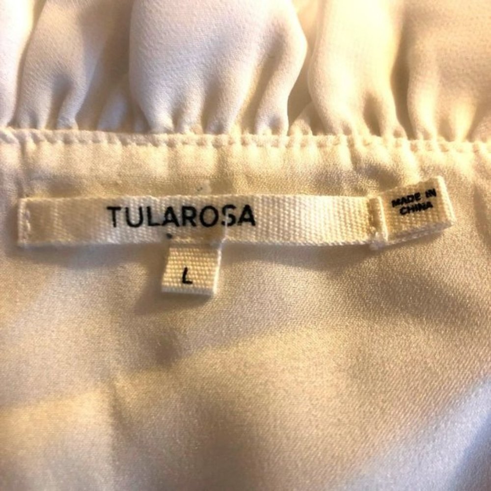 NWT Tularosa Revolve white ruffled Colleen dress - Picture 9 of 9